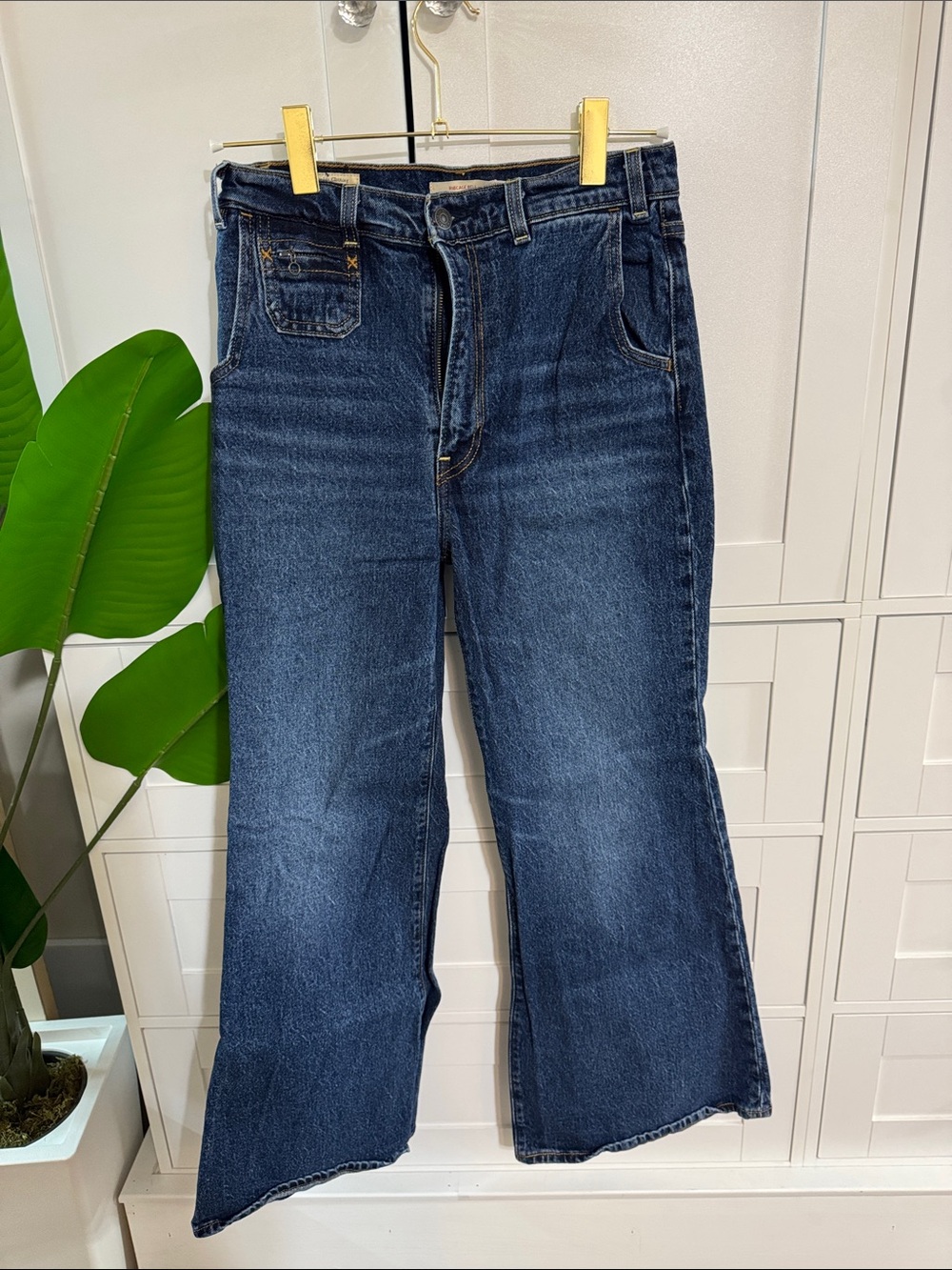 Levi's Dark Blue Wide Leg Jeans